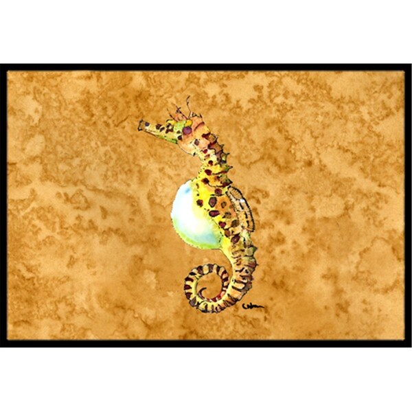 Carolines Treasures 18 x 27 in. Male Seahorse Indoor Or Outdoor Mat 8640MAT - main